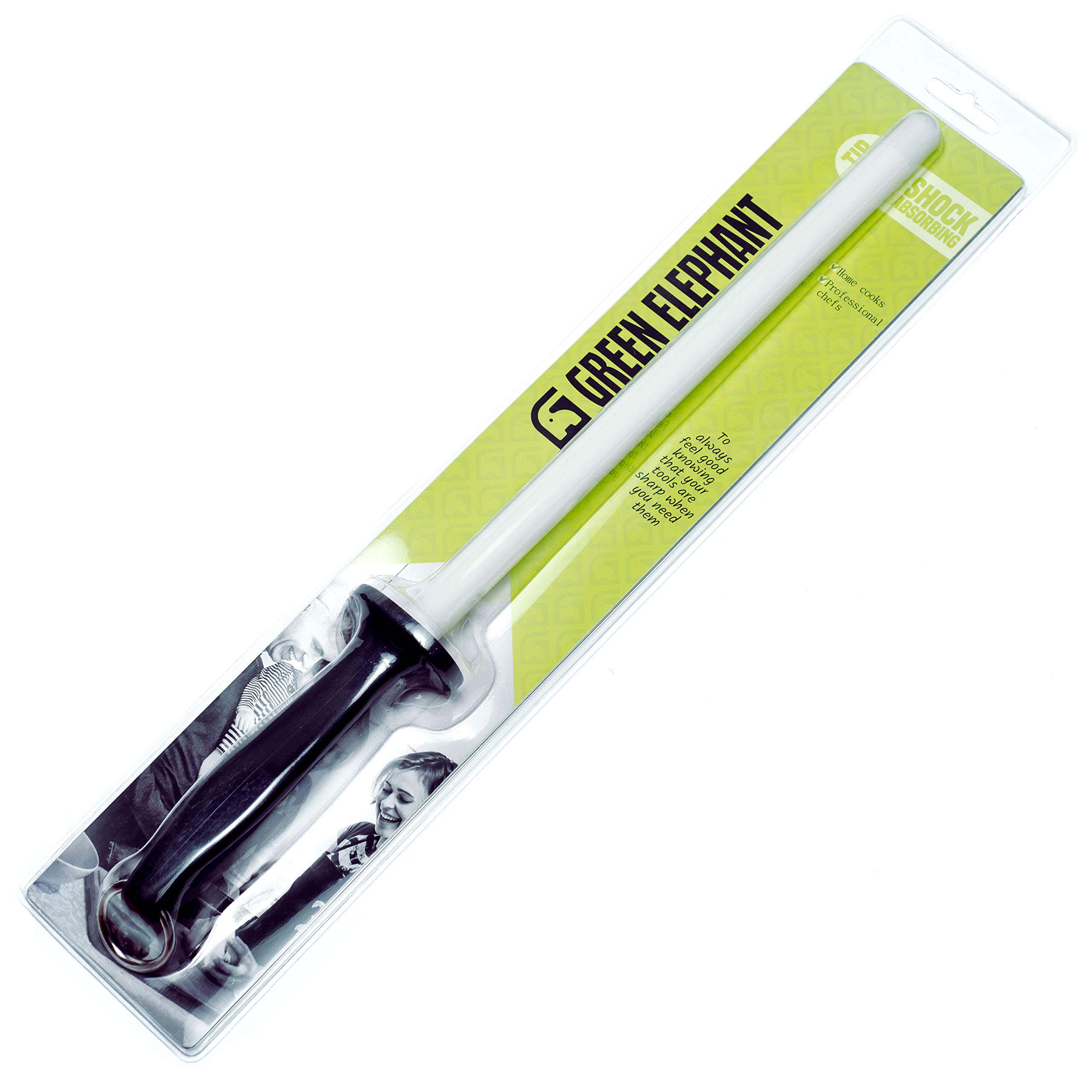 Amazon.com: Green Elephant Ceramic Honing Rod for Kitchen Knives